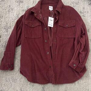 NWT Corduroy Button Up Shirt